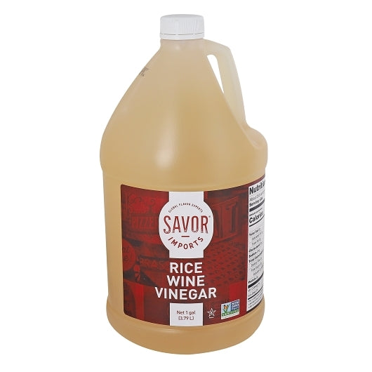 Savor Imports Unseasoned Rice 4.5% Vinegar Bulk, 4 x 1 GA Case - Rice & Grains