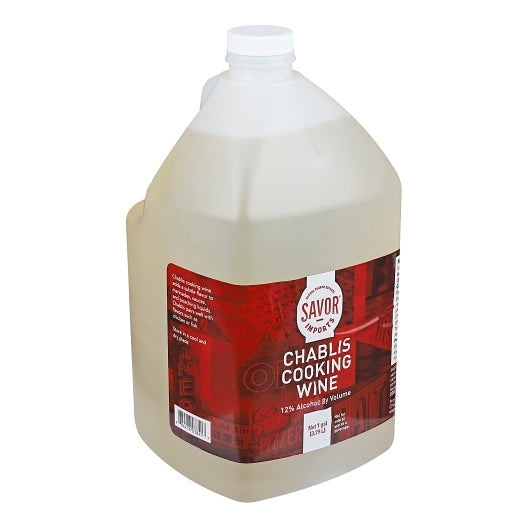 Savor Imports Chablis Cooking Wine Bulk, 4 x 1 GA Case - Pantry Ingredients