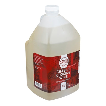 Savor Imports Chablis Cooking Wine Bulk, 4 x 1 GA Case - Pantry Ingredients