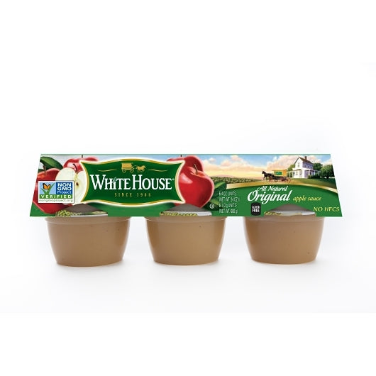 White House Applesauce, 72 x 4 oz Case - Fruit & Sides