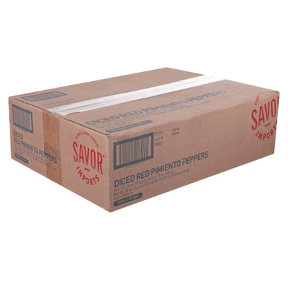 Savor Red Pimento Peppers, 12 x 28 oz Case - DOT product image 5