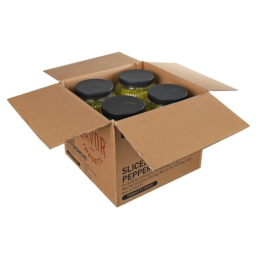 Savor Imports Sliced Pepperoncini Pepper, PET, 4 x 1 GA Case - DOT product image 4