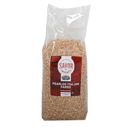 Savor Imports Pearled Italian Farro Bulk, 4 x 3 lb Case - Rice & Grains