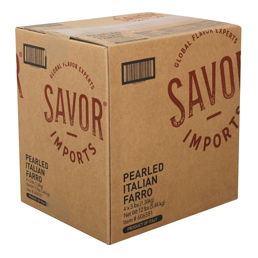 Savor Imports Pearled Italian Farro Bulk, 4 x 3 lb Case - DOT product image 6