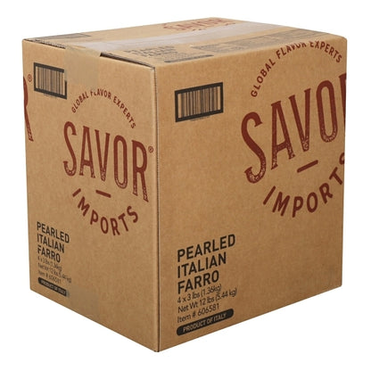 Savor Imports Pearled Italian Farro Bulk, 4 x 3 lb Case - DOT product image 6