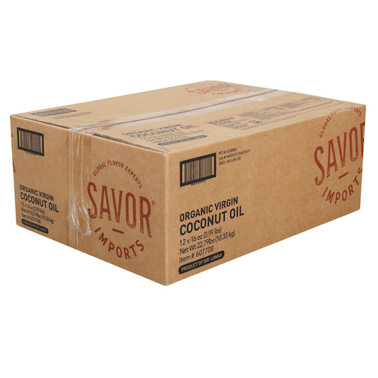 Savor Brands Organic Coconut Oil, 12 x 16 oz Case - DOT product image 5