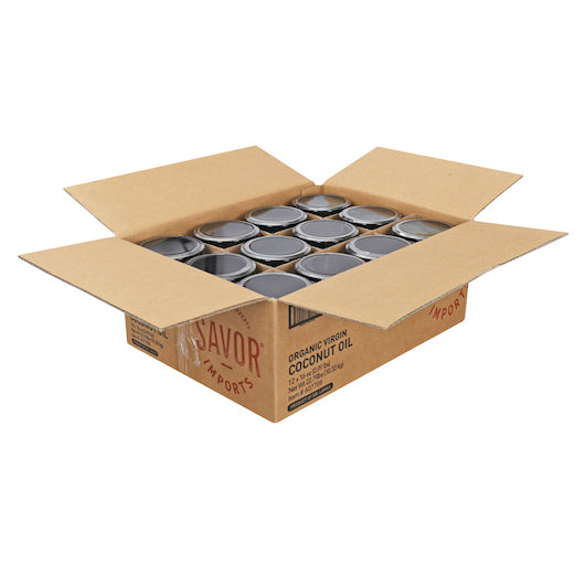 Savor Brands Organic Coconut Oil, 12 x 16 oz Case - DOT product image 2