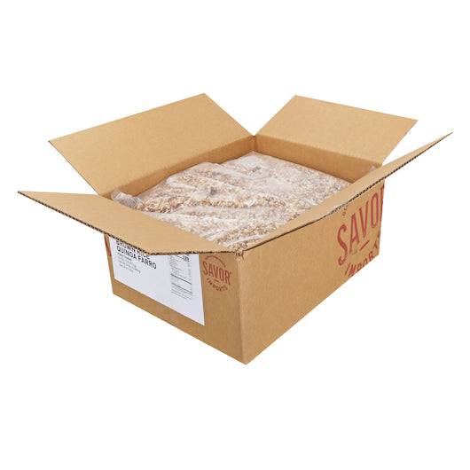 Savor Imports IQF FULLY COOKED BROWN RICE, QUINOA & FARRO BLEND, 6 x 4 lb Case - DOT product image 2