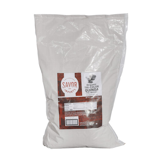 Savor Imports Organic Tri-Color Quinoa Bulk, 1 x 25 lb Case - DOT product image 3