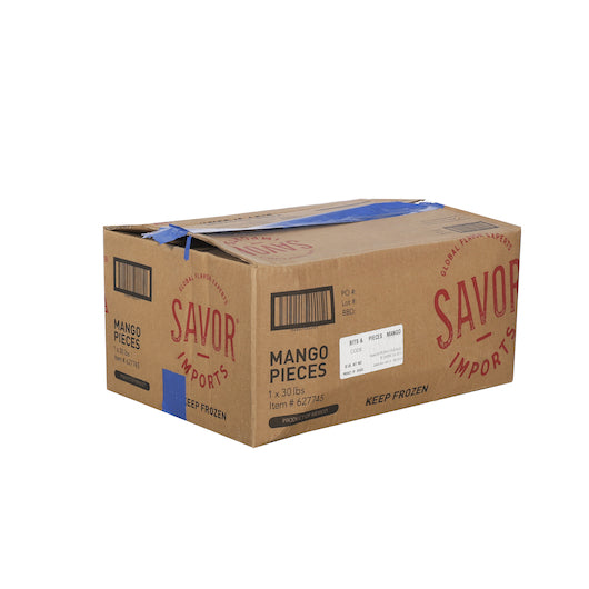 Savor Brands Individual Quick Frozen Mango Pieces, 1 x 30 lb Case - DOT product image 4