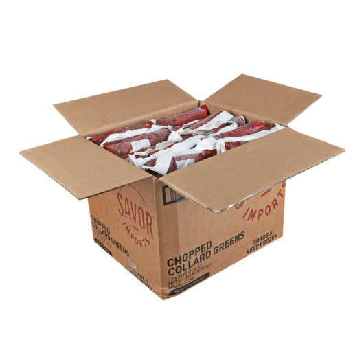 Savor Brands CHOPPED COLLARD GREENs, 12 x 3 lb Case - DOT product image 4