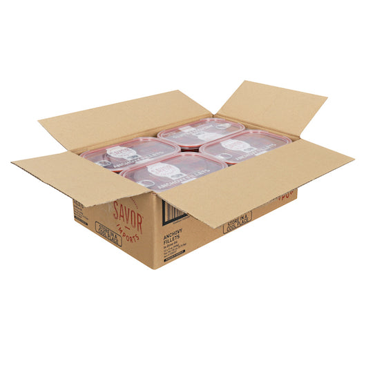 Savor Flat Fillets Anchovy Fillets In Olive Oil, 12 x 13 oz Case - DOT product image 2