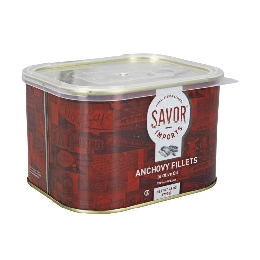 Savor Imports Anchovy Fillets In Olive Oil, 12 x 28 oz Case - DOT product image 2