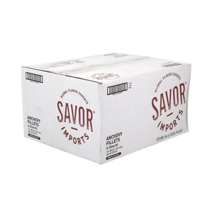 Savor Imports Anchovy Fillets In Olive Oil, 12 x 28 oz Case - DOT product image 8