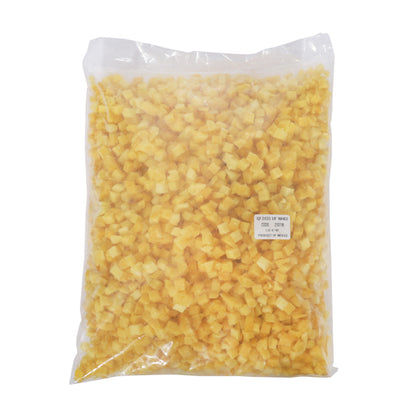 Savor Imports 3/8" Diced Mango, 2 x 5 lb Case - Frozen Fruit