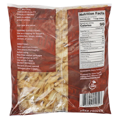 Savor Imports IQF Sliced Caramelized Onion, 12 x 2 lb Case - DOT product image 2