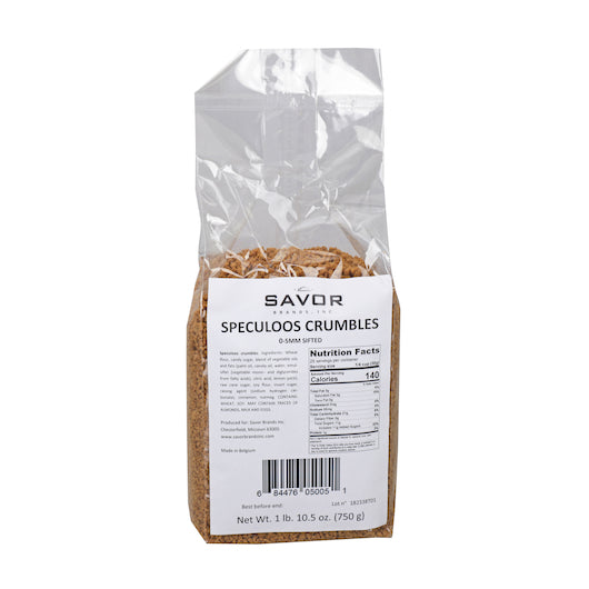 Savor Imports Speculoos Cookie Crumbles, 8 x 750 GR Case - Bakery & Desserts