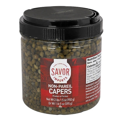 Savor Imports Non Pareils Capers Jar, 6 x 32 oz Case - Condiments & Sauces