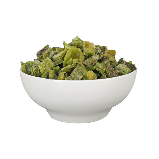 Savor Imports Iqf Diced Roasted Poblano Peppers, 1 x 20 lb Case - Frozen & Refrigerated