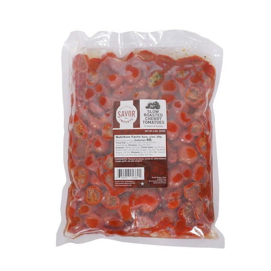 Savor Imports Roasted Cherry Tomato Halves, 2 x 4 lb Case - Frozen Fruit