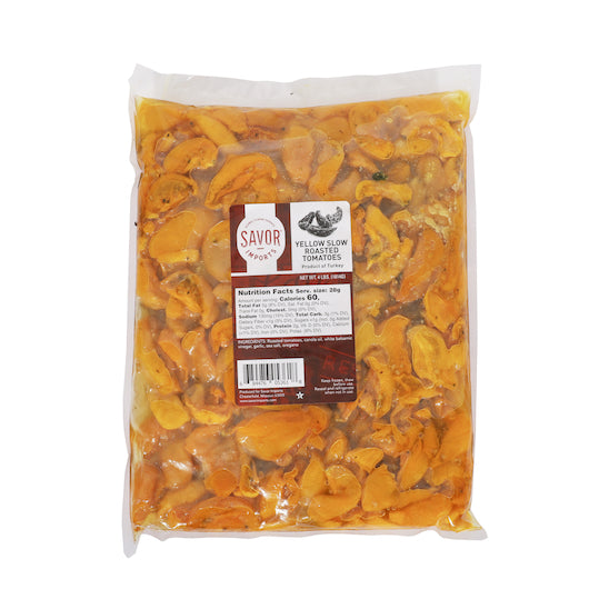 Savor Imports Slow Roasted Yellow Tomato, 2 x 4 lb Case - Pantry Ingredients