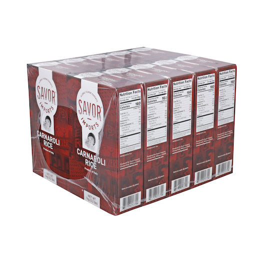 Savor Imports Carnaroli Rice Box, 10 x 1 KG Case - Rice & Grains