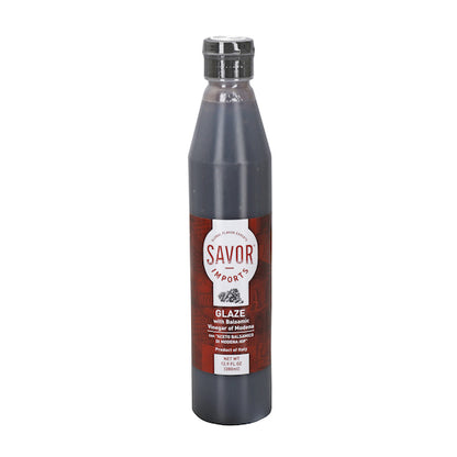 Savor Imports Balsamic Vinegar Glaze Bottle, 6 x 12.9 oz Case - Pantry Ingredients