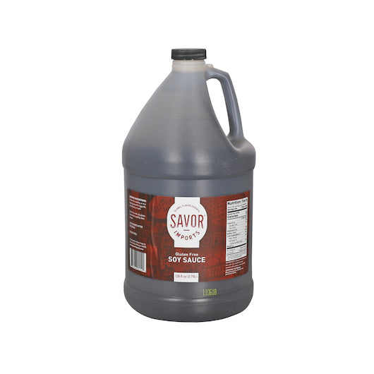 Savor Imports Gluten Free Soy Sauce, 4 x 1 GA Case - Condiments & Sauces