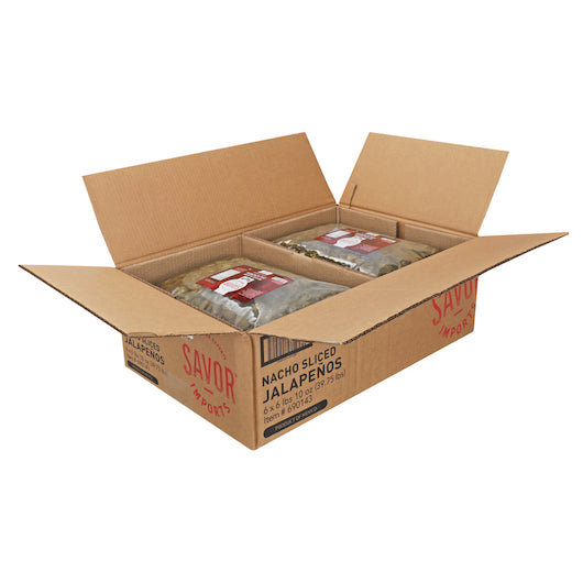 Savor Imports Nacho Sliced Jalapeno Peppers, 6 x 6.63 lb Case - DOT product image 3