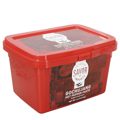 Savor Imports Gochujang Hot Pepper Paste, 4 x 3 KG Case - Condiments & Sauces