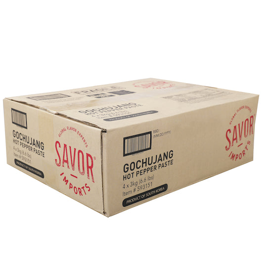 Savor Imports Gochujang Hot Pepper Paste, 4 x 3 KG Case - DOT product image 6