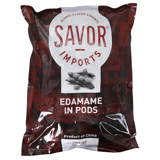 Savor Imports Edamame in Pods, 6 x 2.5 lb Case - Frozen & Refrigerated