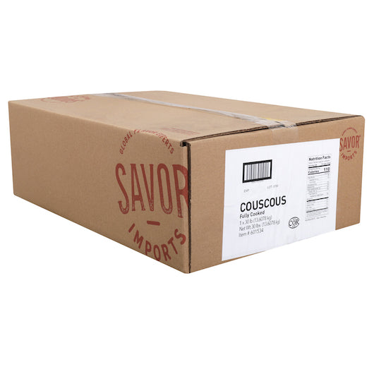 Savor Imports IQF Ready-to-Eat FULLY COOKED COUSCOUS, 1 x 30 lb Case - DOT product image 4