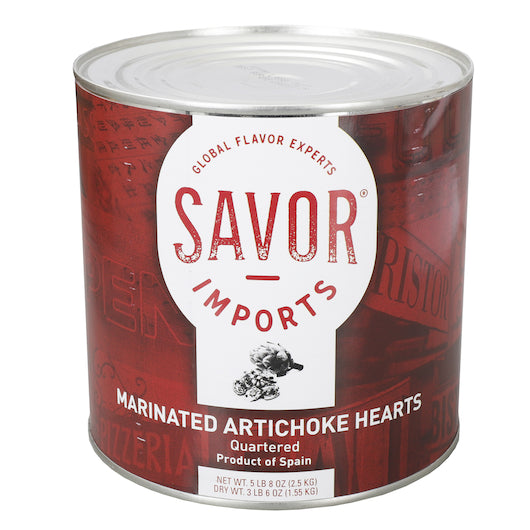 Savor Imports Quartered Marinated Artichoke Hearts, 3 Kilogram - 6 per case. - DOT product image 1