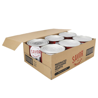 Savor Marinated Artichoke Quarters, 6 x 3 KG Case - Condiments & Sauces