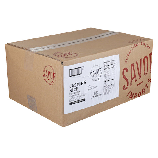 Savor Imports Individual Quick Frozen JASMINE RICE, 6 x 4 lb Case - DOT product image 4