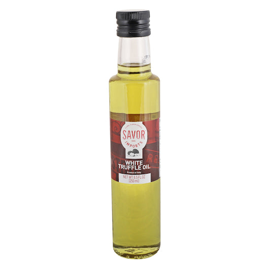 Savor Brands White Truffle Oil Bottle, 6 x 8.5 oz Case - Pantry Ingredients