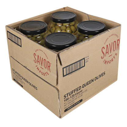 Seville Stuffed Queen Olives, 100-120 Count, Bulk, 4 x 1 GA Case - DOT product image 4