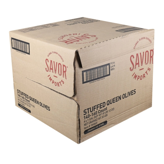 Seville Stuffed Olives Stuffed Spanish Green Queen Olives Bulk, 4 x 1 GA Case - DOT product image 5