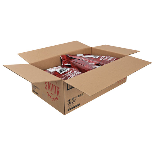 Savor Crispy Fried Onions, 6 x 24 oz Case - Croutons & Salad Toppings