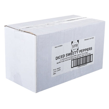 Peppadew Diced Mild Diced Sweety Pepper, 2 x 105 oz Case - GS1 closed shipping case image