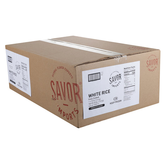 Savor Imports INDIVIDUAL QUICK FROZEN WHITE RICE, 1 x 30 lb Case - DOT product image 4