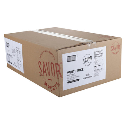 Savor Imports INDIVIDUAL QUICK FROZEN WHITE RICE, 1 x 30 lb Case - DOT product image 4