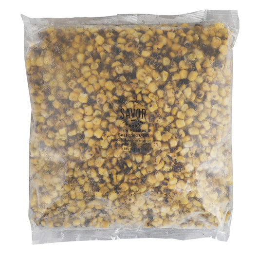 Savor Imports READY TO EAT FIRE ROASTED Seasoned CORN, 10 x 2 lb Case - Alternate product angle or state