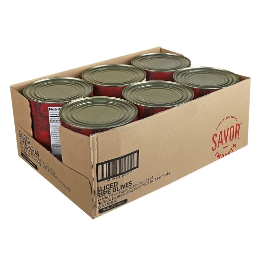 Savor Imports Canned Sliced Olives, 6 x 10 CN Case - DOT product image 5