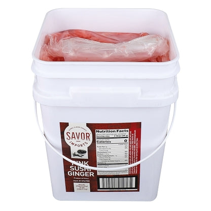 Savor Brands Pink Sushi Ginger, 1 x 20 lb Case - DOT product image 5