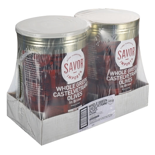 Savor Brands Whole Giant Green Castelvetrano Olives Giant In Brine, 2 x 5.5 lb Case - DOT product image 4