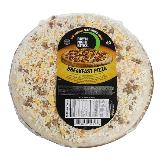 Day N Night Individually Wrapped 12 Inch Breakfast Pizza, 6 x 1 ct Case - Prepared Foods