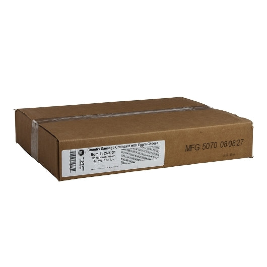Day N Night Individually Wrapped Sausage, Egg & Cheese Croissant, 12 x 5.15 oz Case - DOT product image 3