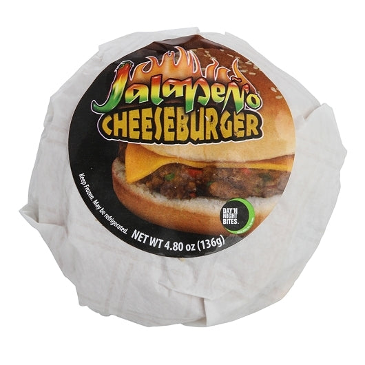 Day N Night Individually Wrapped Jalapeno Cheeseburger, 12 x 4.8 oz Case - Prepared Foods